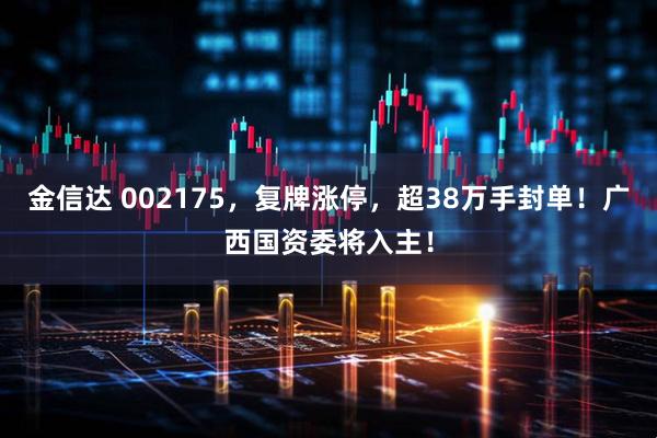 金信达 002175，复牌涨停，超38万手封单！广西国资委将入主！